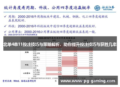 北单4串11投注技巧与策略解析，助你提升投注技巧与获胜几率